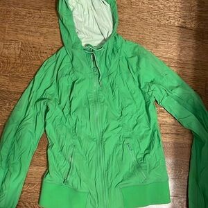 Lululemon Green Hooded Jacket women’s size 6